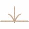 Ekena Millwork Redmond Smooth Timber Gable Bracket, Douglas Fir, 84"W x 45"H x 1 1/2"D x 3 1/2"F, 13/12 Pitch GBW084X45X0204RED00SDF - alternate 1